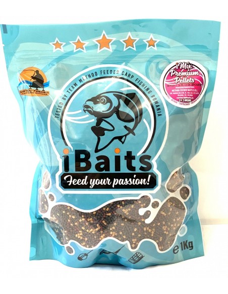 Pelete iBaits iMix Premium Pellets, 2-3mm, 1kg Pelete iBaits iMix Premium Pellets, 2-3mm, 1kg