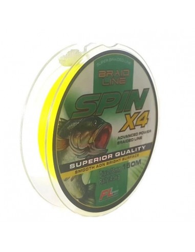 Fir Textil Fl Spin X4, Yellow, 150m