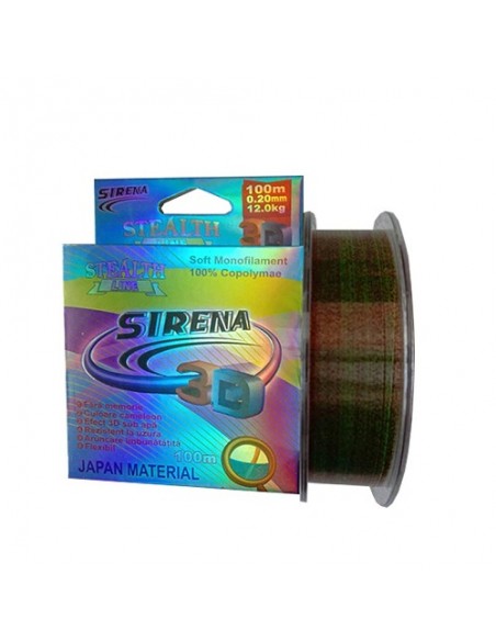 Fir Monofilament Sirena Stealth 3D Cameleon, 100m Fir Monofilament Sirena Stealth 3D Cameleon, 100m