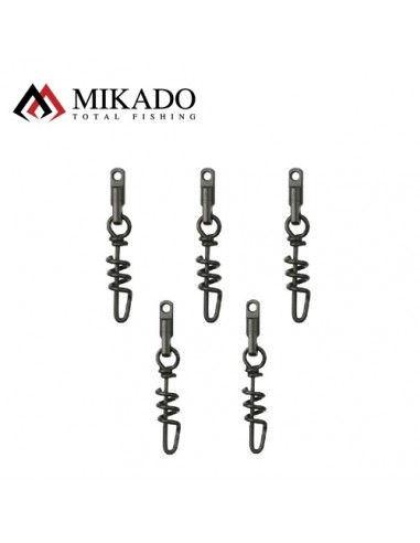 Vartej Cu Agrafa Mikado Heavy Swivel With Screwed Snap, 4mm, 5buc