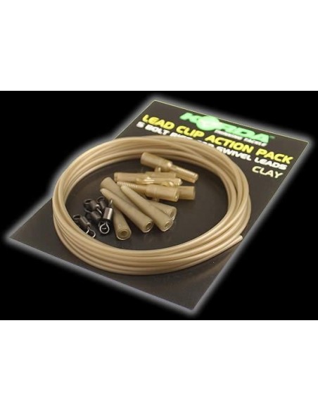 Kit Montura Plumb Pierdut Korda Lead Clip Action Pack, Gravel Kit Montura Plumb Pierdut Korda Lead Clip Action Pack, Gravel