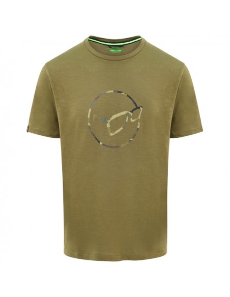 Tricou Korda Le Distressed Logo Tee, Olive Tricou Korda Le Distressed Logo Tee, Olive