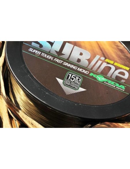 Fir Monofilament Korda Subline, Maro, 0.45mm/15lb, 1000m Fir Monofilament Korda Subline, Maro, 0.45mm/15lb, 1000m