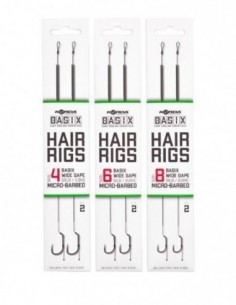 Riguri Korda Basix Wide Gape, Nr.8 18lb/8.2kg, 2buc/blister