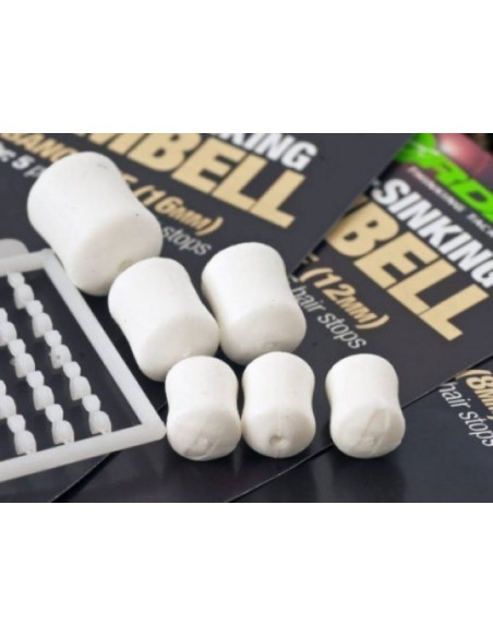 Pelete Flotante Korda Slow-Sinking Dumbell + Free Hair Stops, Banoffee, 8mm, 10buc/plic