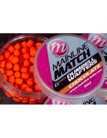 Wafters Mainline Match Dumbell, Orange Chocolate, 6mm, 50gr Wafters Mainline Match Dumbell, Orange Chocolate, 6mm, 50gr