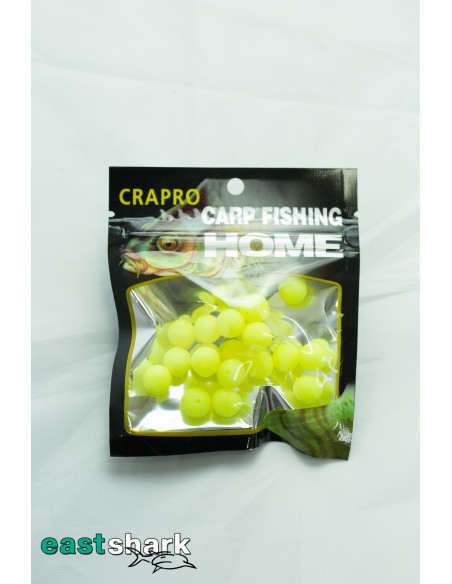 Bile Pop Up East Shark Din Plastic, Galben Fluo, 10mm, 20buc/plic Bile Pop Up East Shark Din Plastic, Galben Fluo, 10mm, 20buc/plic