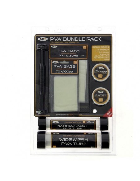 Set Complet NGT Pva Bundle Pack, 45buc/Blister Set Complet NGT Pva Bundle Pack, 45buc/Blister