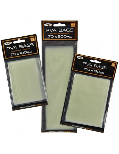 Pungi NGT Pva Bag, 7x20cm, 20buc/plic