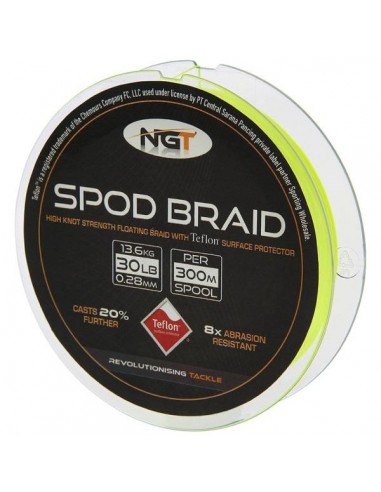 Fir Textil NGT Spod Si Marker, Galben Fluo, 0.28mm/13.60kg, 300m