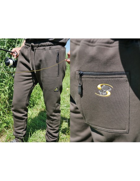 Pantaloni Lungi Carp Spirit Jogging, Culoare Kaki Pantaloni Lungi Carp Spirit Jogging, Culoare Kaki