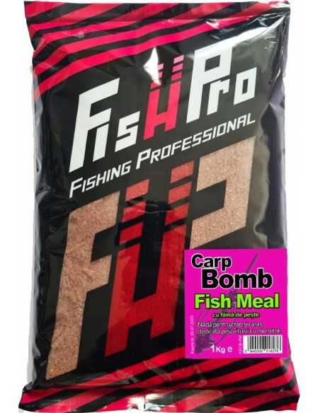 Nada Fish Pro Carp Bomb, Fish Meal, 1kg Nada Fish Pro Carp Bomb, Fish Meal, 1kg