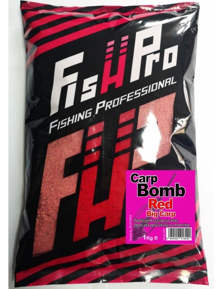 Nada Fish Pro Carp Bomb, Red Big Carp, 1kg Nada Fish Pro Carp Bomb, Red Big Carp, 1kg