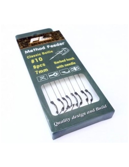 Carlige Legate Cu Spin FL Method Feeder Rig, 8buc