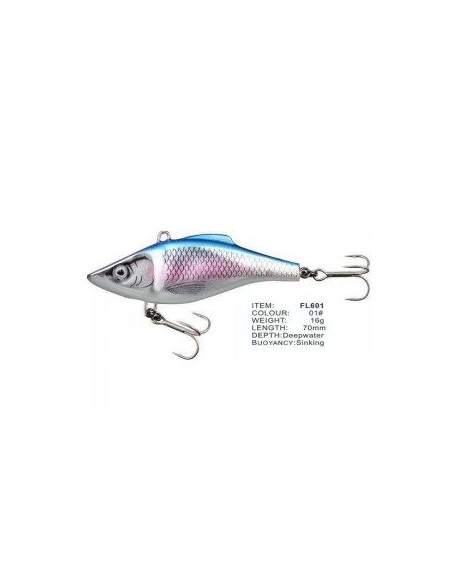 Vobler FL FL601 Sinking, Culoare 01, 7cm, 16g