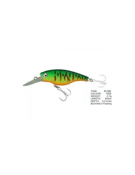 Vobler FL FL122 Floating, Culoare 762, 4cm, 2.7g Vobler FL FL122 Floating, Culoare 762, 4cm, 2.7g