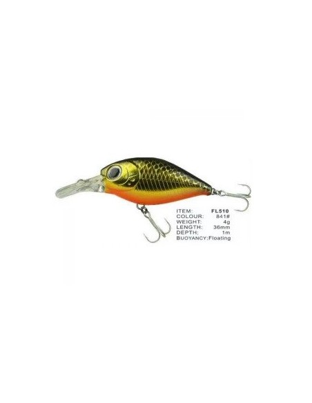 Vobler FL FL510 Floating, Culoare 841, 3.5cm, 4g Vobler FL FL510 Floating, Culoare 841, 3.5cm, 4g
