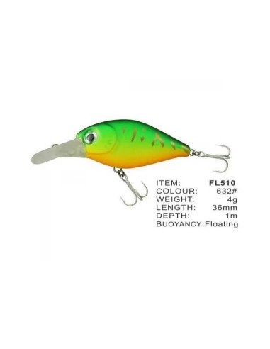 Vobler FL FL510 Floating, Culoare 632, 3.5cm, 4g