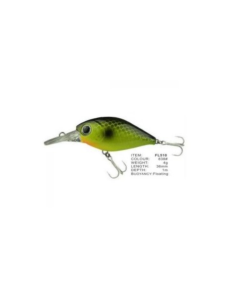 Vobler FL FL510 Floating, Culoare 838, 3.5cm, 4g Vobler FL FL510 Floating, Culoare 838, 3.5cm, 4g