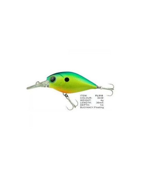 Vobler FL FL510 Floating, Culoare 843, 3.5cm, 4g Vobler FL FL510 Floating, Culoare 843, 3.5cm, 4g