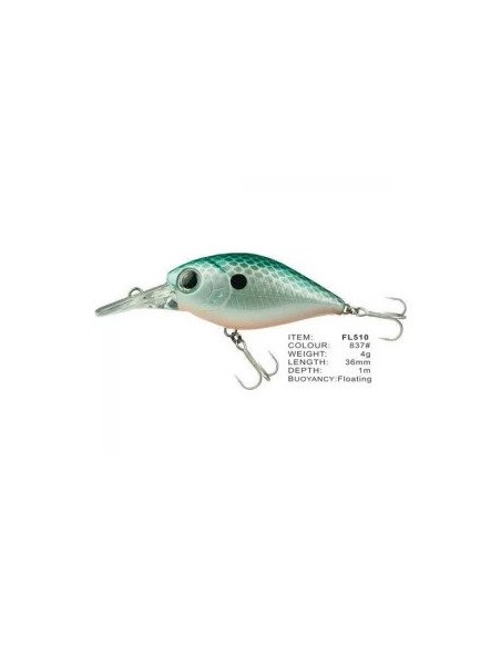 Vobler FL FL510 Floating, Culoare 837, 3.5cm, 4g Vobler FL FL510 Floating, Culoare 837, 3.5cm, 4g