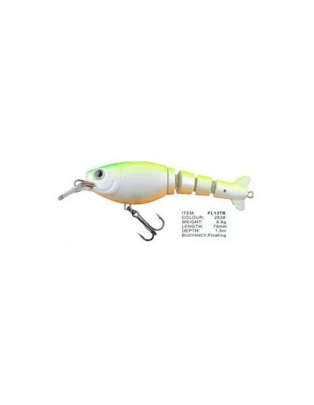 Vobler FL FL137B Floating, Culoare 282, 7.8cm, 8.7g Vobler FL FL137B Floating, Culoare 282, 7.8cm, 8.7g
