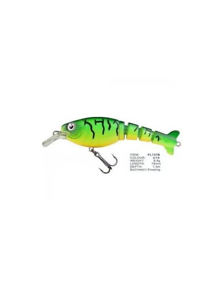 Vobler FL FL137B Floating, Culoare 07, 7.8cm, 8.7g Vobler FL FL137B Floating, Culoare 07, 7.8cm, 8.7g