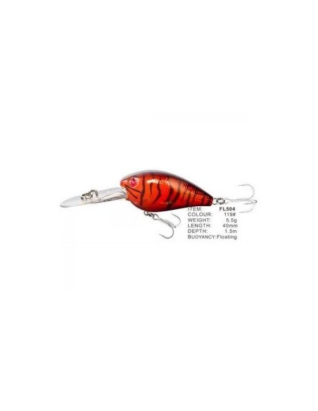 Vobler FL FL504 Floating, Culoare 119, 4cm, 5.5g Vobler FL FL504 Floating, Culoare 119, 4cm, 5.5g