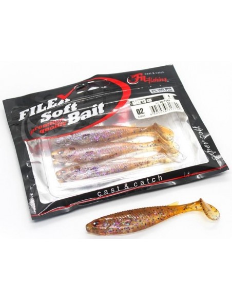 Shad Filfishing Filex Neox, Culoare 02, 10cm, 4buc/plic Shad Filfishing Filex Neox, Culoare 02, 10cm, 4buc/plic