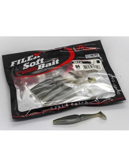 Shad Filfishing Filex Zico, Culoare 04, 8cm, 5buc/plic Shad Filfishing Filex Zico, Culoare 04, 8cm, 5buc/plic