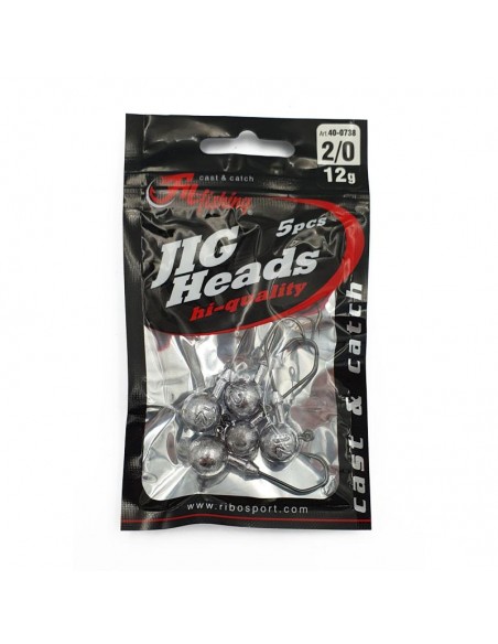 Jig Head Filfishing Cu Carlig VMC Black Nickel, Nr. 3/0, 5buc/plic