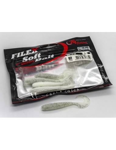 Grub Filfishing Uno, Culoare 02, 7.5cm, 5buc/plic