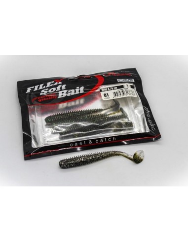 Shad Filfishing Filex Worm Shad Hero, Culoare 01, 8.75cm, 5buc/plic