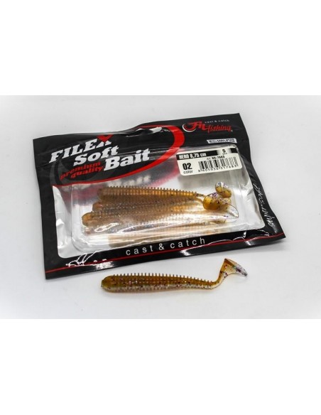 Shad Filfishing Filex Worm Shad Hero, Culoare 02, 8.75cm, 5buc/plic Shad Filfishing Filex Worm Shad Hero, Culoare 02, 8.75cm, 5buc/plic
