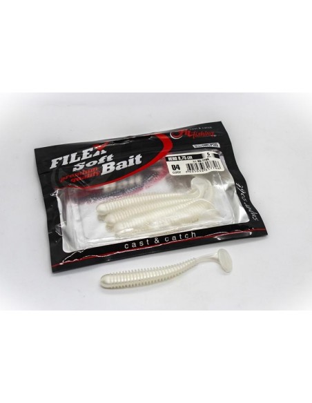 Shad Filfishing Filex Worm Shad Hero, Culoare 04, 8.75cm, 5buc/plic