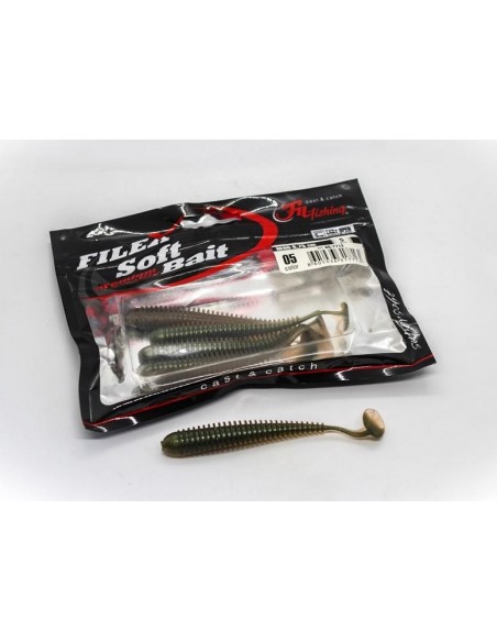 Shad Filfishing Filex Worm Shad Hero, Culoare 05, 8.75cm, 5buc/plic