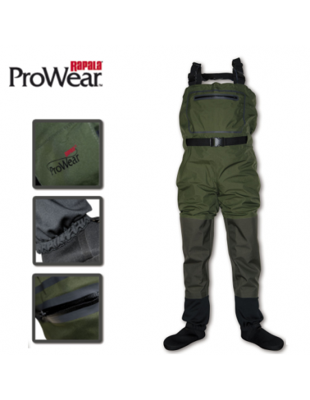 Waders Rapala X-Protect 3+4 Green Gray Black