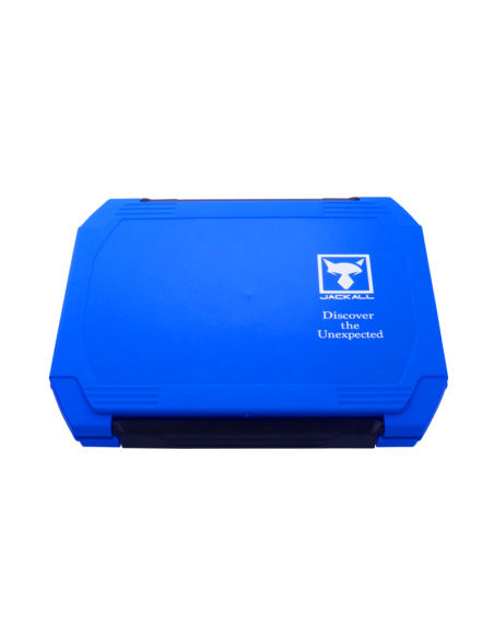 Cutie pentru Naluci Jackall 2300D Double Open M, Culoare Blue, 23.4x19.5x4.0cm Cutie pentru Naluci Jackall 2300D Double Open M, Culoare Blue, 23.4x19.5x4.0cm