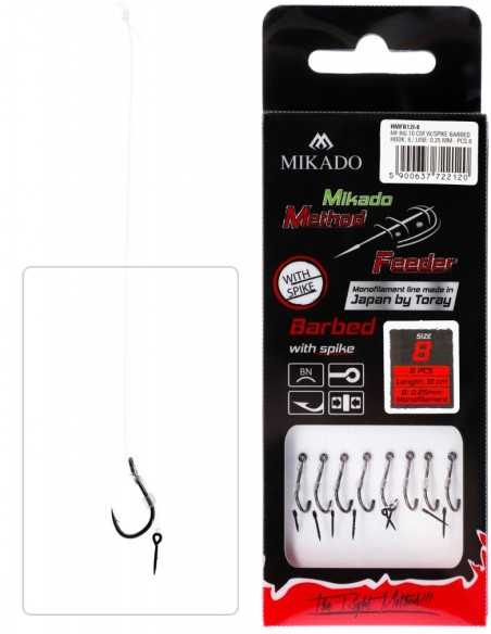Carlige Legate Mikado Ac Momeala, Carlig Nr.6, Fir 0.28mm, 10cm, 8buc/plic Carlige Legate Mikado Ac Momeala, Carlig Nr.6, Fir 0.28mm, 10cm, 8buc/plic