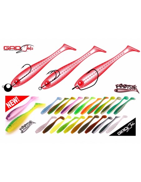 Shad Pontoon21 GAD Footsie, Culoare 1108, 9cm, 5buc/plic