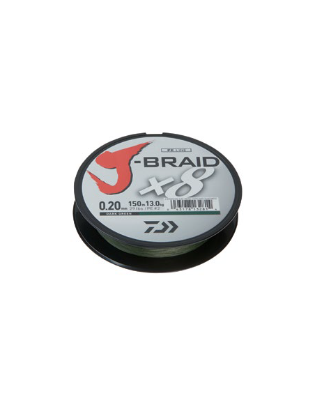 Fir Textil Daiwa J-Braid X8, Dark Green, 150m