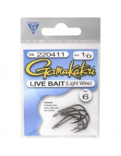 Carlige Gamakatsu Light Wire Black, 8buc/plic