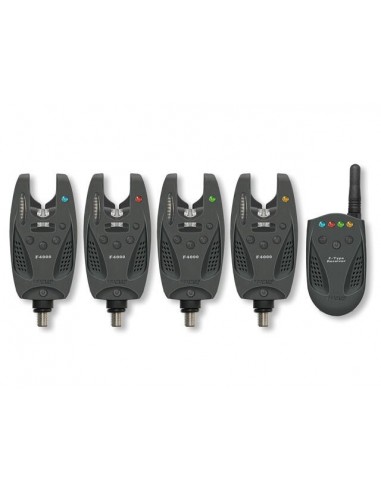 Set 4 avertizori + statie Cormoran PRO CARP F-4000 Wireless Bite Indicator