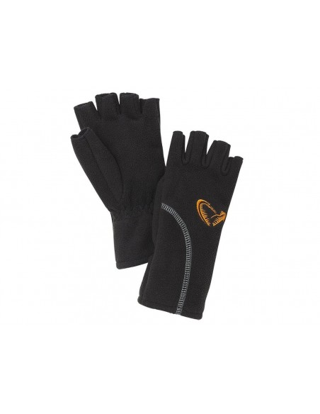 Manusi Savage Gear Wind Pro Black cu Degete Taiate Manusi Savage Gear Wind Pro Black cu Degete Taiate