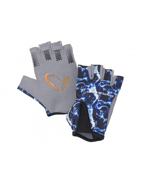 Manusi Savage Gear Marine Half Glove, Sea Blue Manusi Savage Gear Marine Half Glove, Sea Blue