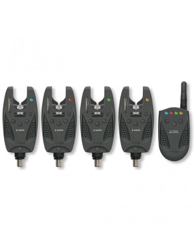Set 4 avertizori + statie Cormoran PRO CARP F-4000 Wireless Bite Indicator