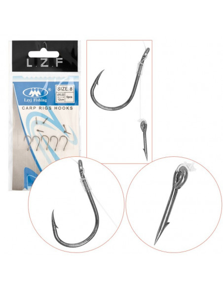Set Carlige Legate Baracuda Tip D, 5 buc/set Set Carlige Legate Baracuda Tip D, 5 buc/set