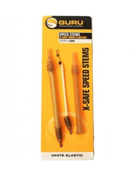 Tija Interschimbabila cu Elastic Alb Guru X-Safe Speed Stems Light, 2buc/blister Tija Interschimbabila cu Elastic Alb Guru X-Safe Speed Stems Light, 2buc/blister