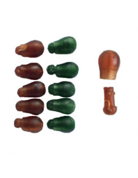 Conector Mostiro Method Feeder, Brown/Olive, 10buc/plic