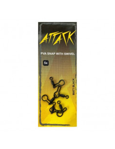 Varteje Mostiro Attack PVA Snaps with Swivel, 5buc/plic